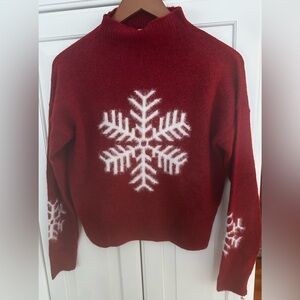 Red Snowflake Sweater